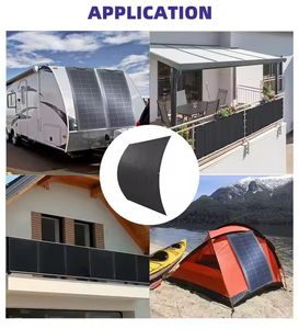 中国ソーラーパネルメーカーの新しい18V 230Wフルブラックフレキシブルソーラーパネル軽量モノETFE/<span class=keywords><strong>PET</strong></span>広く使用 - Product Image 6