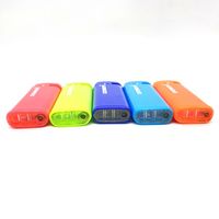 Briquet torche à jet de butane rechargeable et coupe-vent, cinq couleurs classiques, pour barbecue, jetable et rechargeable