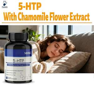 كبسولات دعم النوم للبالغين من العلامة التجارية الخاصة للمصنع الأصلي، تحتوي على 100 ملغ من 5-إتش تي بي ومستخلص زهرة البابونج، مضادة للأكسدة - Product Image 2
