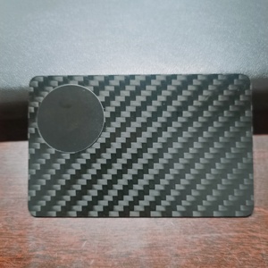 Nuevas tendencias, tarjetero de Metal delgado para hombres, tarjeta NFC de fibra de carbono forjada Rfid, billetera de <span class=keywords><strong>brasas</strong></span> forjada con Clip para dinero - Product Image 2
