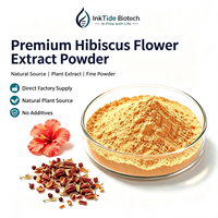 Extrait de Hibiscus Rosa-Sinensis Standardisé en Poudre, Riche en Anthocyanes, Matière Première Végétale pour Formulations de Boissons et Soins de la Peau