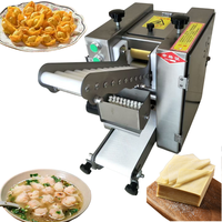 Machine commerciale à fabriquer des enveloppes de wonton, 3000-3600 pièces/heure, presse à peaux de wonton carrées pour cuisine de dim sum, restaurant de wontons et de nouilles