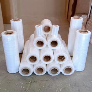 Film étirable biodégradable transparent de qualité alimentaire H&D STF1 LLDPE, largeur 50 cm, longueur 300 m, emballage protecteur lisse - Product Image 1