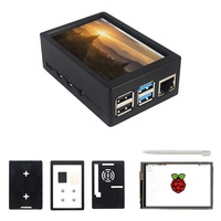 Ahududu Pi 4B harici ABS kasa ahududu Pi 4. Nesil 3. Nesil kasa 3.5 inç vitrin fanı