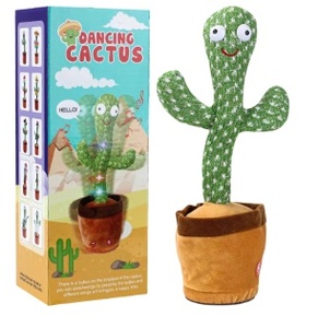 Jouet Cactus parlant, chantant et dansant, avec musique, chansons anglaises, recharge USB, peluche mignonne - Product Image 2