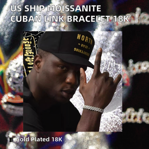 Envío desde Almacén en EE. UU. Sin Aranceles, Brazalete de Cadena de Tenis con Moissanita, Plata S925, Chapado en Oro Blanco de 18K, Joyería Vintage Unisex - Product Image 2