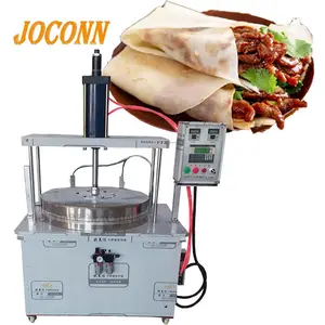 Adjustable thickness commercial Flat roti chapati roasted duck pancake making machine with high quality