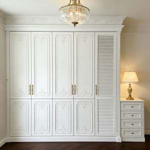 Balom Modern Luxury Wood Wardrobe Custom Armoire with Drawer <b>Storage</b> Closet <b>Bedroom</b> Furniture for Apartment and Homes - Product Image 2