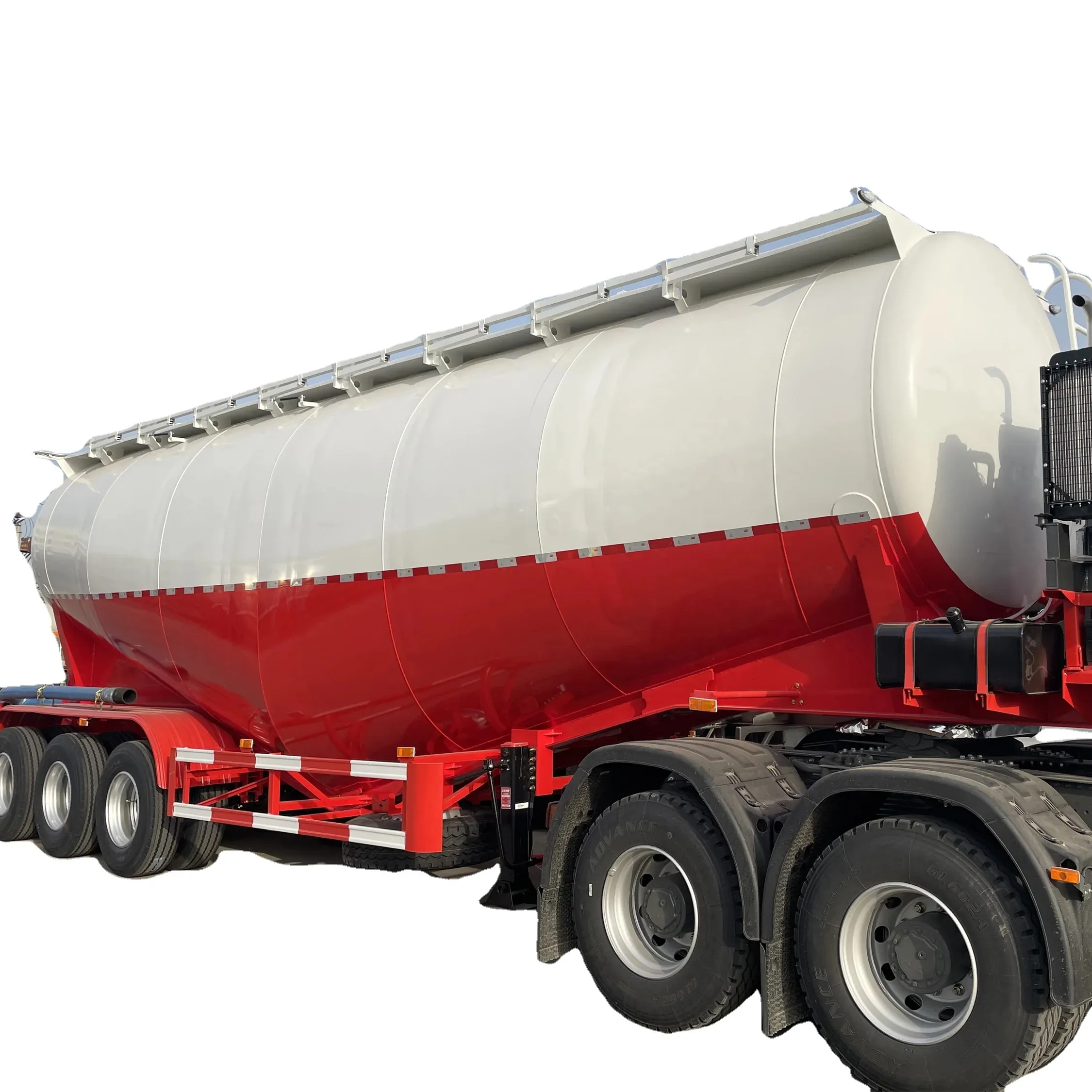 3 Axle 30/35/40/45cbm Bulk Cement/Fly Ash/Flour/Powder Material Transport Tank/Tanker Heavy Duty Truck Semi Trailer Hot Sale