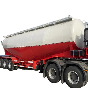 3 Axle 30/35/40/45cbm Bulk Cement/Fly Ash/Flour/Powder Material Transport Tank/Tanker Heavy Duty Truck Semi Trailer Hot Sale