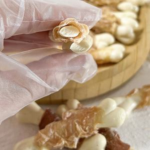 Golosinas secas para perros al por mayor, carne de pato envuelta alrededor de huesos de leche, golosinas nutritivas para mascotas, comida para perros, aperitivos para perros - Product Image 2