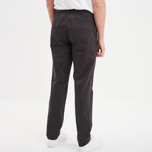 Pantalones Chinos de Lona Elástica de Corte Recto y Ajuste Cómodo para Hombre, Movimiento Suave, Estilo Diario Limpio, Adecuado para Actividades Casuales Diarias - Product Image 3