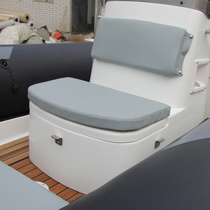 <span class=keywords><strong>Bateau</strong></span> à côtes en hypalon blanc de 4.8m 480 A avec plancher en teck et remorque Bateaux à rames - Product Image 3