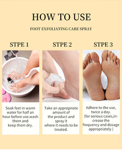 สเปรย์ขัดผิว VC สำหรับเท้า สามารถใช้ได้ทั่วร่างกายเพื่อปรับสีผิวให้กระจ่างใส ขัดผิวหน้าด้วยขมิ้น - Product Image 3