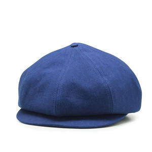 Logo personnalisé <span class=keywords><strong>bleu</strong></span> <span class=keywords><strong>marine</strong></span> femmes hommes Vintage casquette à chevrons rétro béret gavroche chapeaux bonnets chapeau plat - Product Image 2