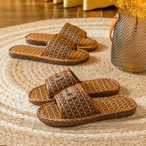 Sandalias de Lino para Interiores de Verano para Hombre y Mujer, Antideslizantes y Antiolor, para las Cuatro Estaciones, Tejidas de Ratán y <span class=keywords><strong>Paja</strong></span>, Venta al por Mayor - Product Image 2