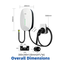 Cargador de Vehículos Eléctricos GDON de Alta Calidad, 11kW 16A Trifásico, Tipo 2, Wallbox Inteligente para Uso Doméstico