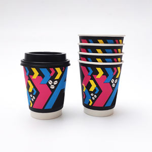 Gobelets en papier personnalisés avec logo, 178 mm de hauteur, 22 oz, double paroi, papier kraft de qualité alimentaire, gobelet de café - Product Image 1