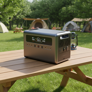 แบตเตอรี่สำรอง LiFePO4 2304Wh พร้อมปลั๊กไฟ AC 3600W แบบ Pure Sine Wave สถานีพลังงานสำรอง ชาร์จเร็ว เครื่องกำเนิดพลังงานแสงอาทิตย์สำหรับกรณีฉุกเฉิน - Product Image 3