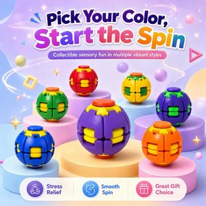 Produits Tendances : Jouets Anti-Stress Imprimés en 3D, Balle à Presser, Fidget Spinner Multicolore pour Enfants et Adultes, Soulage l'Anxiété - Product Image 5