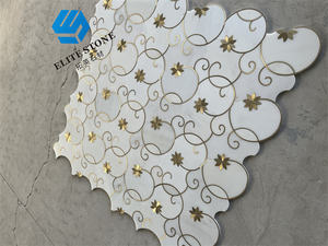 Mosaïque hexagonale mixte pour salle de bain, mosaïque de marbre <span class=keywords><strong>blanc</strong></span> bon marché pour intérieur <span class=keywords><strong>et</strong></span> <span class=keywords><strong>noir</strong></span> - Product Image 6