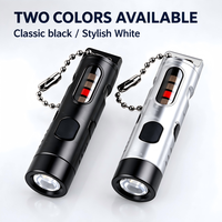 Senter Mini LED Portabel Baru USB Dapat Diisi Ulang dengan Klip Senter EDC IPX4 Tahan Air Multi Mode Cahaya untuk Keadaan Darurat Luar Ruangan