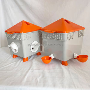 Yyc DIY tahan hujan halaman belakang unggas feeder port gelas minum otomatis pengumpan ayam dan peminum dengan ember - Product Image 6