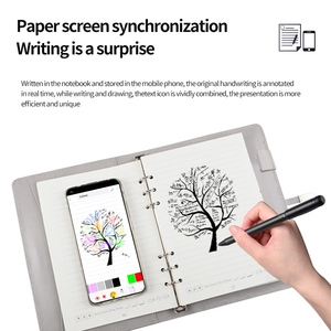 Diario a la venta, bolígrafo inteligente, aplicación de almacenamiento, <span class=keywords><strong>agenda</strong></span> A5 con Banco de energía, logotipo de iluminación LED personalizado, cargador inalámbrico, diario, cuaderno - Product Image 2