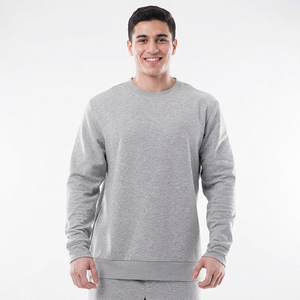 Últimas Novedades en Sudaderas para Hombre, Otoño Invierno, Cuello Redondo, Cálidas, de Forro Polar, Cómodas, Bordadas, Lisas y Teñidas - Product Image 1