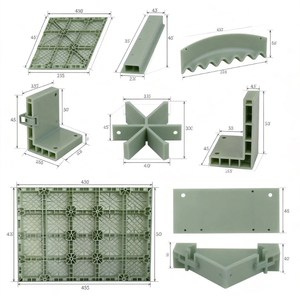 قوالب بلاستيكية للبناء والخرسانة قابلة لإعادة الاستخدام وقوية - Product Image 3