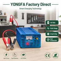 Chargeur de batterie électrique intelligent AC/DC 12V 50A MA-1250A pour batteries plomb-acide de voiture, camion, moto en alliage d'aluminium Yong Fa
