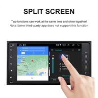 Estéreo Universal Inalámbrico para Auto con Carplay y Android Auto de 7 Pulgadas, Radio Android para Toyota Corolla