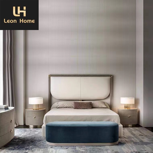 Meubles <span class=keywords><strong>Leon</strong></span> Vente en gros Taille personnalisée Style italien classique Grand lit Queen rembourré Taille <span class=keywords><strong>King</strong></span> de luxe - Product Image 6