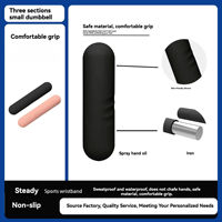 Ensemble d'haltères en silicone portables avec logo personnalisé, 1,5 kg, 2,5 kg, haltères imperméables pour Pilates, yoga, entraînement, haltères, poids libres