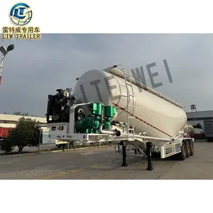 3 Achsen V Form 50cbm Zement tanker Dry Bulk Flugasche Bulker Kapazität Bulk Zement Tank Anhänger zu verkaufen
