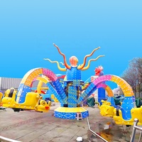 Manège Rotatif de Haute Qualité pour Parc d'Attractions, Manège Automatique Rotatif, Grand Octopus Fou