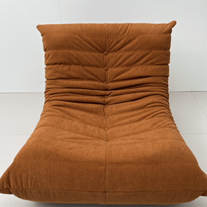 Sofá Individual Moderno <span class=keywords><strong>Naranja</strong></span> de Pana para Sala de Estar, Venta al por Mayor de Fábrica para Espacios Pequeños, Sofá Perezoso Comprimido de Estilo Moderno - Product Image 3