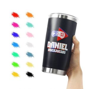 Mug à café isotherme en acier inoxydable personnalisé avec logo par sublimation pour bière, camping, voyage, Noël - Product Image 1