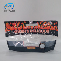 Sachet refermable personnalisé en plastique haute barrière de qualité alimentaire, résistant à la chaleur, pour emballage traiteur, sac pour poulet rôti