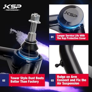 Brazos de Control Superiores KSP Performance Ajustables de 0-2 Pulgadas para Dodge Ram 1500 2009-2024, Kit de Elevación de Suspensión Delantera - Product Image 4