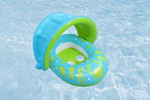 Flotador Inflable para Bebés Bestway 34091E H2OGO Splash Star con Sombrilla, 29 x 29 x 23 Pulgadas - Product Image 5