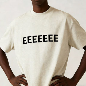 Camiseta de algodón de alta calidad con estampado de estrella y etiquetas para hombre, estilo urbano, con la inscripción 'Wash God Damn Quality'. - Product Image 2