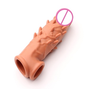 OEM Wolf Fang préservatif masculin anti-éjaculation à picots, à grosses particules, jouet sexuel, accessoires de domination SM, préservatif verrouillable, gode préservatif - Product Image 3