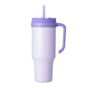 Vaso Térmico Personalizado de 40 oz con Asa, Vaso de Acero Inoxidable para Auto, Taza de Viaje para Exteriores con Tapa de Nuevo Diseño - Product Image 1