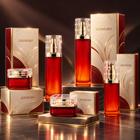 Flacons pompe cosmétiques pour soins de la peau, fournis par l'usine, 120ml, 100ml, 40ml, 50g, 30g, ensemble pour lotion, diffuseur, soins de la peau avec bouchon à vis