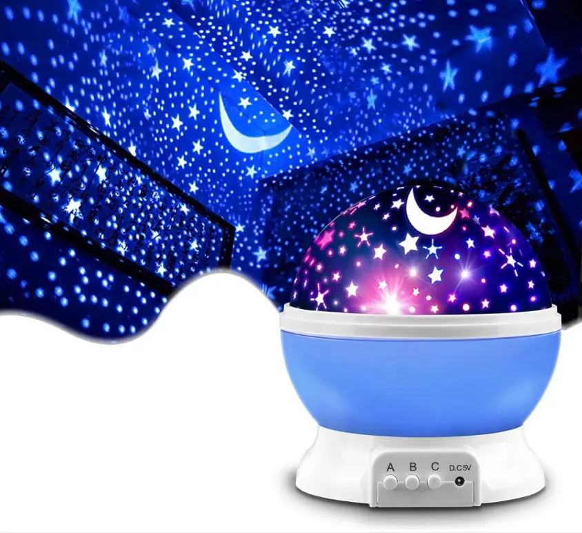 Nuovo arrivo sogno lampada di proiezione rotante USB LED luce notturna Sky Moon Star Master proiettore per bambini illuminazione del sonno del bambino