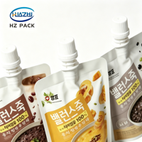 Pochette souple personnalisée de qualité alimentaire avec bec verseur pour sauce barbecue, mayonnaise, beurre de cacahuète, ketchup, vinaigrette, moutarde, confiture