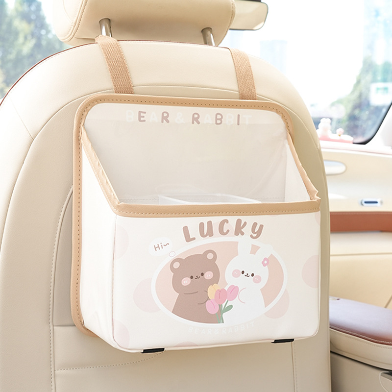 Bolsa de Almacenamiento Tulip Bear Rabbit Lucky, Estilo R, Color Té con Leche