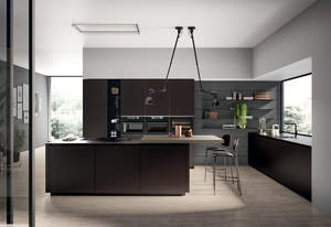 रसोई कैबिनेट पेंट्री और द्वीप के साथ संयुक्त राज्य अमेरिका के साथ सिंक चमकदार रसोई कैबिनेट - Product Image 3