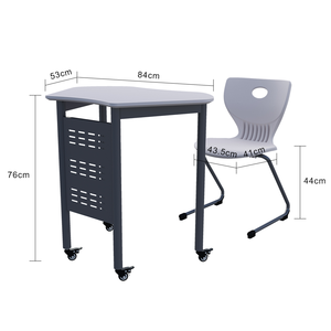 Moderno popolare tavolo da allenamento per riunioni di alta qualità vendita calda mobili da scrivania per la scuola tavolo e sedia Set - Product Image 2